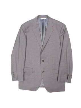 Samuelsohn Blazer Harry Rosen Wool Sport Coat Check Grey Stretch Canada 42R